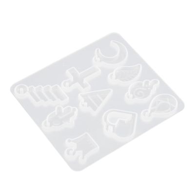 VILLCASE Silicone Earring Mold for DIY Crafting Crown Pendant Shape Flexible and Non-Stick Resin Mould for Earrings and Charms for Keychains and Accessories