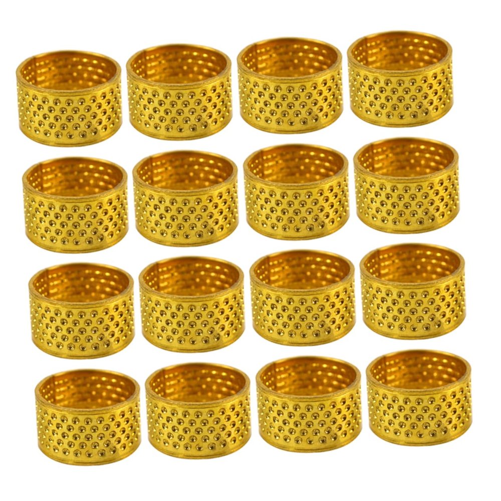 Lurrose 100pcs Metal Thimbles for Sewing Durable Finger Protectors for DIY Craft Projects Skid Resistant Design for Home Repairs and Beginners