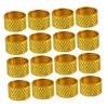 Lurrose 100pcs Metal Thimbles for Sewing Durable Finger Protectors for DIY Craft Projects Skid Resistant Design for Home Repairs and Beginners view 1