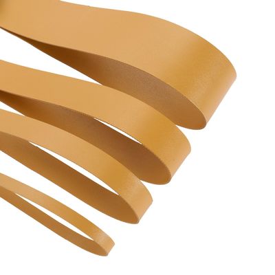 Faux Leather Strap Binding Ribbon Trim Double Sided Thick Trimming Flat Tape Cord in 15 Colors Strong Upholstery Strips 10mm 20mm 30mm 50mm. [Ochre Gold #341, 20mm - 10 Meters]