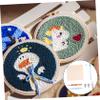 LALAFINA Punch Needle Embroidery Making Kit DIY Cross Stitching Tools for Beginners Comfortable Grip Suitable for Home Sewing Projects and Crafts view 2