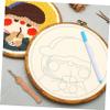 LALAFINA Punch Needle Embroidery Making Kit DIY Cross Stitching Tools for Beginners Comfortable Grip Suitable for Home Sewing Projects and Crafts view 3