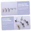 LALAFINA 5pcs Sewing Feet Professional Darning Presser Foot Kit for Home Sewing Machines Compatible Singer view 3