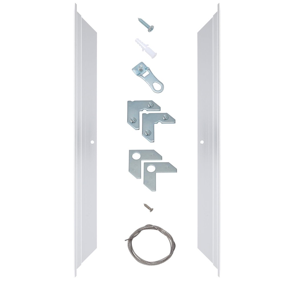 Creative Mark Illusions Metal Floating Frame Kit Pairs for Canvas - Silver - Two 11" Sides - Metal Frame Kit for 7/8 inch Deep Canvases - For Gallery Wall, Art Panels, Modern Dcor