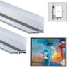 Creative Mark Illusions Metal Floating Frame Kit Pairs for Canvas - Silver - Two 11" Sides - Metal Frame Kit for 7/8 inch Deep Canvases - For Gallery Wall, Art Panels, Modern Dcor view 2
