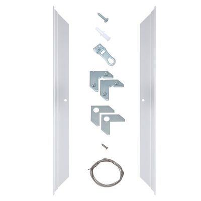 Creative Mark Illusions Metal Floating Frame Kit Pairs for Canvas - Silver, Two 60" Sides - Metal Frame Kit for 1-5/8 inch Deep Canvases - For Gallery Wall, Art Panels, Modern Dcor