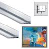 Creative Mark Illusions Metal Floating Frame Kit Pairs for Canvas - Silver, Two 60" Sides - Metal Frame Kit for 1-5/8 inch Deep Canvases - For Gallery Wall, Art Panels, Modern Dcor view 2