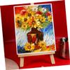 NUOBESTY 4pcs Square Stretched Canvas Cotton Artist Panels Lightweight Oil and Painting for Beginners and Professionals view 2