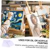 NUOBESTY 4pcs Square Stretched Canvas Cotton Artist Panels Lightweight Oil and Painting for Beginners and Professionals view 3