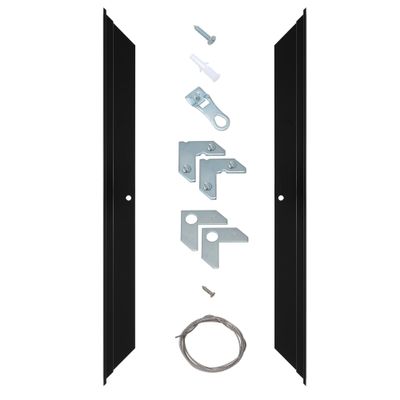 Creative Mark Illusions Metal Floating Frame Kit Pairs for Canvas - Black - Two 10" Sides - Metal Frame Kit for 7/8 inch Deep Canvases - For Gallery Wall, Art Panels, Modern Dcor