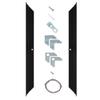 Creative Mark Illusions Metal Floating Frame Kit Pairs for Canvas - Black - Two 10" Sides - Metal Frame Kit for 7/8 inch Deep Canvases - For Gallery Wall, Art Panels, Modern Dcor view 1
