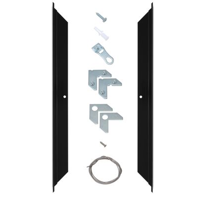 Creative Mark Illusions Metal Floating Frame Kit Pairs for Canvas - Black, Two 30" Sides - Metal Frame Kit for 1-5/8 inch Deep Canvases - For Gallery Wall, Art Panels, Modern Dcor