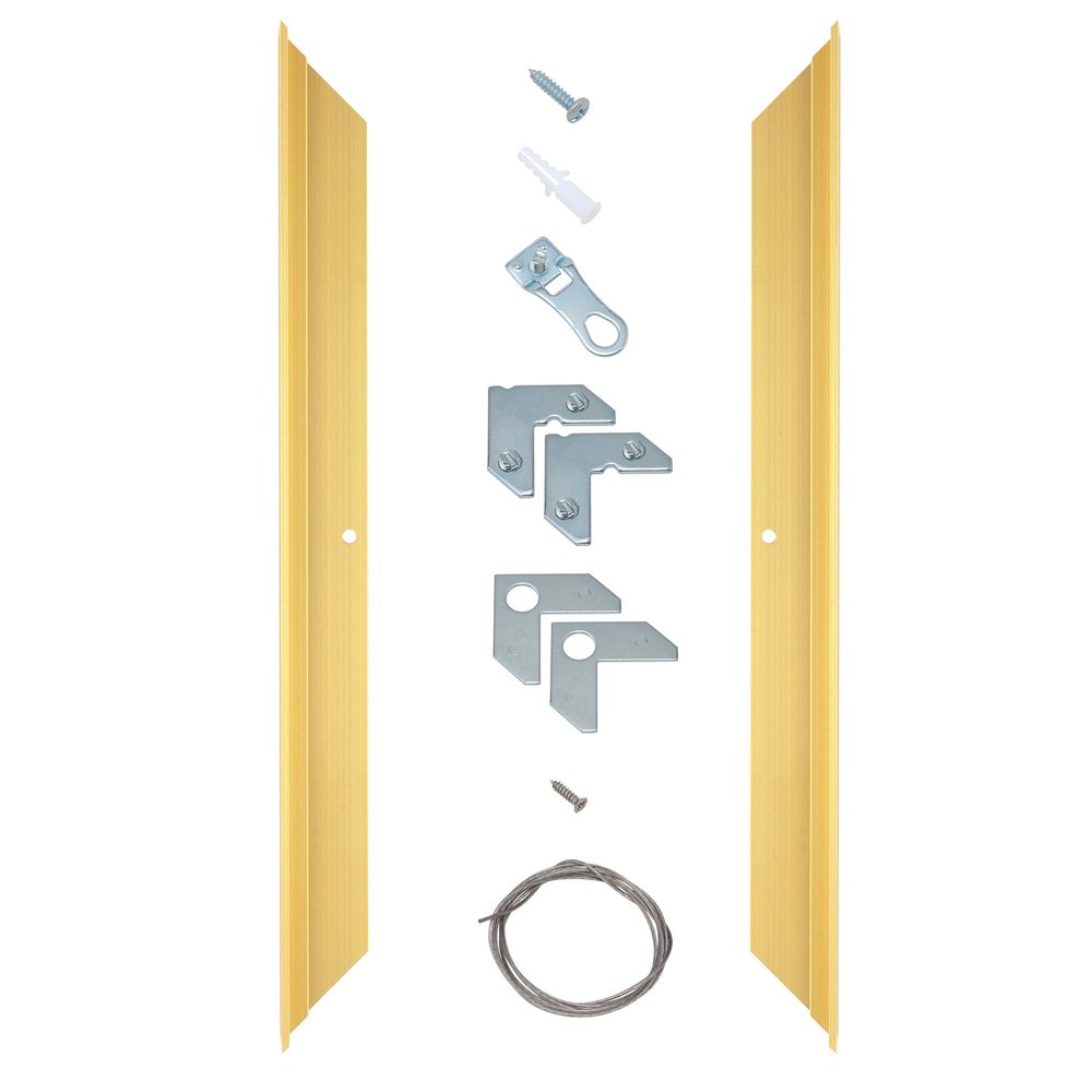Creative Mark Illusions Metal Floating Frame Kit Pairs for Canvas - Gold - Two 10" Sides - Metal Frame Kit for 7/8 inch Deep Canvases - For Gallery Wall, Art Panels, Modern Dcor
