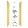 Creative Mark Illusions Metal Floating Frame Kit Pairs for Canvas - Gold - Two 10" Sides - Metal Frame Kit for 7/8 inch Deep Canvases - For Gallery Wall, Art Panels, Modern Dcor view 1