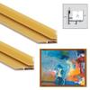 Creative Mark Illusions Metal Floating Frame Kit Pairs for Canvas - Gold - Two 10" Sides - Metal Frame Kit for 7/8 inch Deep Canvases - For Gallery Wall, Art Panels, Modern Dcor view 2