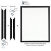 Creative Mark Illusions Metal Floating Frame Kit Pairs for Canvas - Gold - Two 10" Sides - Metal Frame Kit for 7/8 inch Deep Canvases - For Gallery Wall, Art Panels, Modern Dcor view 4