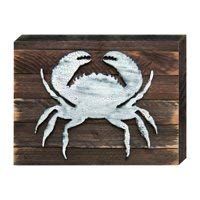 212 Main Tropical Crab Vintage Art on Board Wall Decor Wood, CL2969729