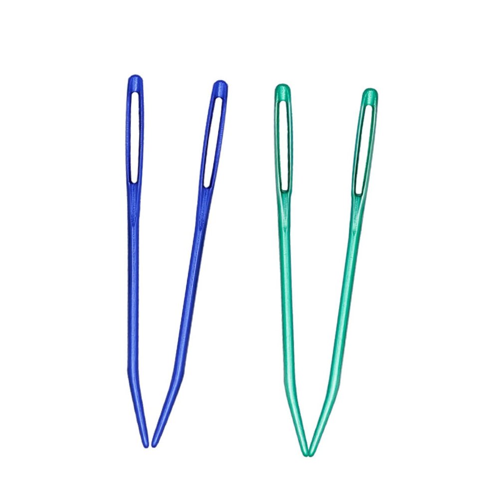 TEHAUX 9pcs Threading Tool for Household Sewing Includes Nylon Thread Rods Large Eye Needles for Crafting Needlework