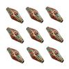 NUOBESTY Handmade Buddha Bead Copper Spacer Beads Green Turquoise 10pcs Pack for Custom Jewelry Making view 1