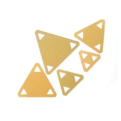 Lurrose 5pcs Triangle Quilting Templates Set for Patchwork and DIY Sewing and Versatile Tools for Accurate Design and Embroidery Crafts