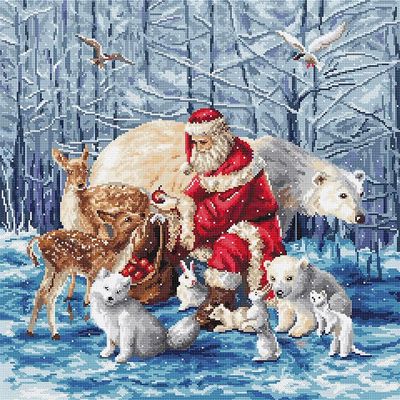 Letistitch Counted Cross Stitch Kit Santa and Friends L8082