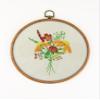Wildflowers Bouquet EM193 - DIY Embroidery Kit. Set of Threads, Needles, Stamped Cloth, Needle Threader, Embroidery Clippers and Printed Color Pattern Inside. view 1