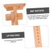 Lurrose 360degree Beech Wood Desktop Embroidery Stand Embroidery Hoop Craft Ring Rotating Display Comfortable for Long Use view 4