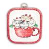 Letistitch Counted Cross Stitch Kit Meowy Christmas with Hoop Included L8080 view 1