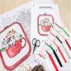 Letistitch Counted Cross Stitch Kit Meowy Christmas with Hoop Included L8080 view 3