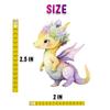 25 Pcs Pink Dragon Stickers - Whimsical Decor for Girls' Baby Shower or Birthday, Fantasy-Themed Party Favors view 3