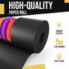 Crown Display Black Kraft Paper Roll 17.75" X 1320" (110' Ft) Colored Paper Roll - Kraft Wrapping Paper Perfect as Shipping Paper - Packing Paper Roll - Craft Supplies - Craft Paper Roll view 2