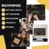 Crown Display Black Kraft Paper Roll 17.75" X 1320" (110' Ft) Colored Paper Roll - Kraft Wrapping Paper Perfect as Shipping Paper - Packing Paper Roll - Craft Supplies - Craft Paper Roll view 3