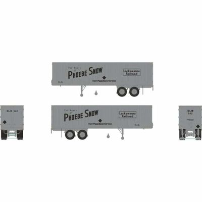 Rapido RAP403006 HO Scale Lackawanna DL&W 35 ft. Fruehauf Integral-Post Volume Van 559