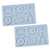 LALAFINA 2pcs Silicone Dangler Mold for Earrings Epoxy Resin Craft Molds High Tear Strength Smooth Interior for Easy Demolding for Unique Jewelry Making view 1