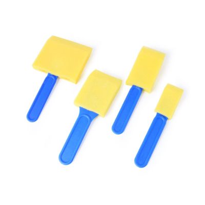 LALAFINA 12pcs Colorful Sponge Brush Painting Material for Boys and Girls Safe Easy Use Tools for Preschool Crafts and Imagination Stimulating Activities