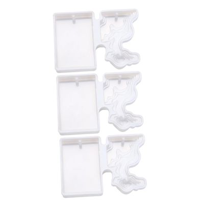 LALAFINA 3pcs DIY Pendant Silicone Molds Craft Molds for Jewelry Casting DIY Handmade Supplies