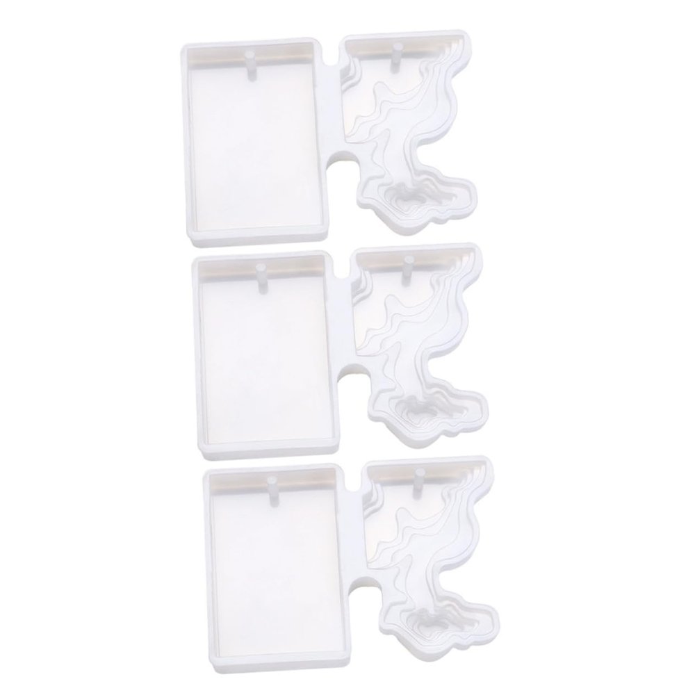 LALAFINA 3pcs DIY Pendant Silicone Molds Craft Molds for Jewelry Casting DIY Handmade Supplies