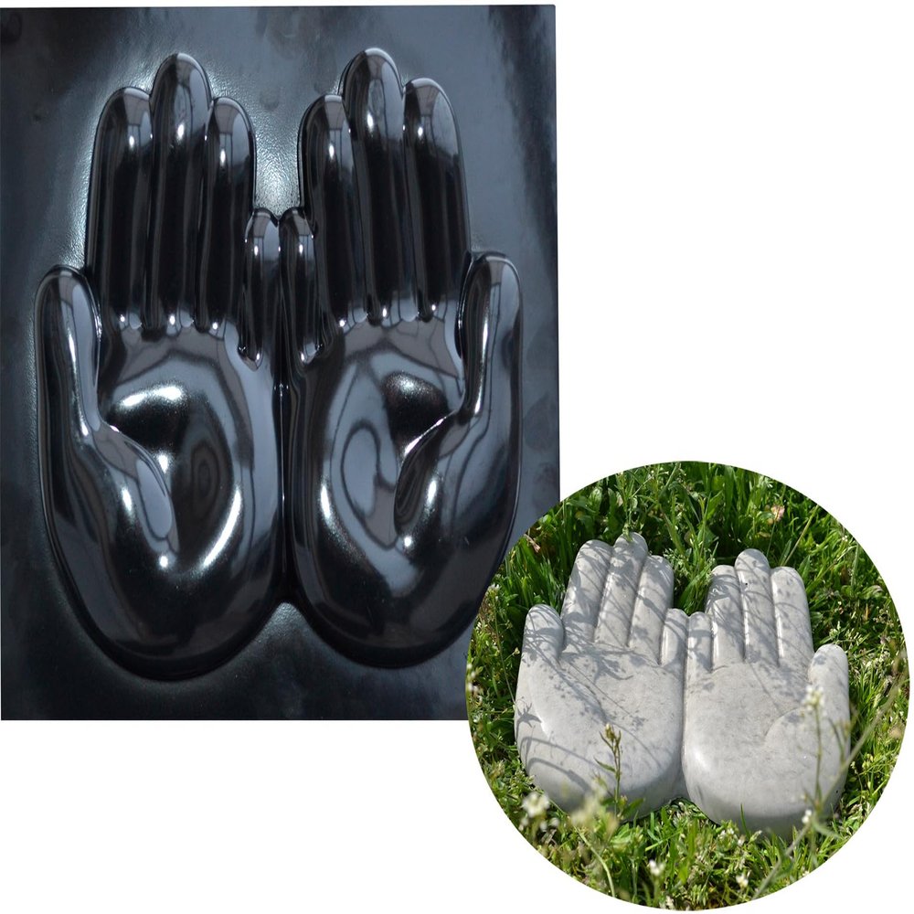SvitMods Mold Hands DIY Statue for Garden Concrete Cement Mould Arm Garden Decor Mold Croc for Garden Figure D92