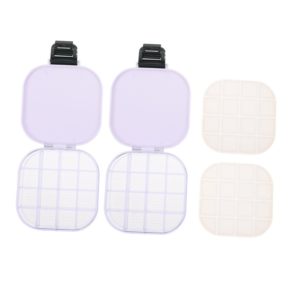 Anneome 2pcs Watercolor Pigment Tray Mixing Painting Trays Paint Box Art Drawing Pigment Storage