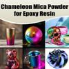 BALTIC DAY - Chameleon Mica Powder, 40 Jars of Color Shift Mica Powder Set - Chameleon Mica Powder for Resin - Chameleon Powder - Holographic Mica Powder view 2