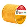 Mandala Crafts Round Genuine Gold Leather Cord for Jewelry Making 2mm Cowhide Leather Rope String Lace for Kumihimo 20 Yards Cowhide Craft Cording Spool view 1