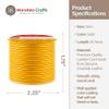 Mandala Crafts Round Genuine Gold Leather Cord for Jewelry Making 2mm Cowhide Leather Rope String Lace for Kumihimo 20 Yards Cowhide Craft Cording Spool view 4
