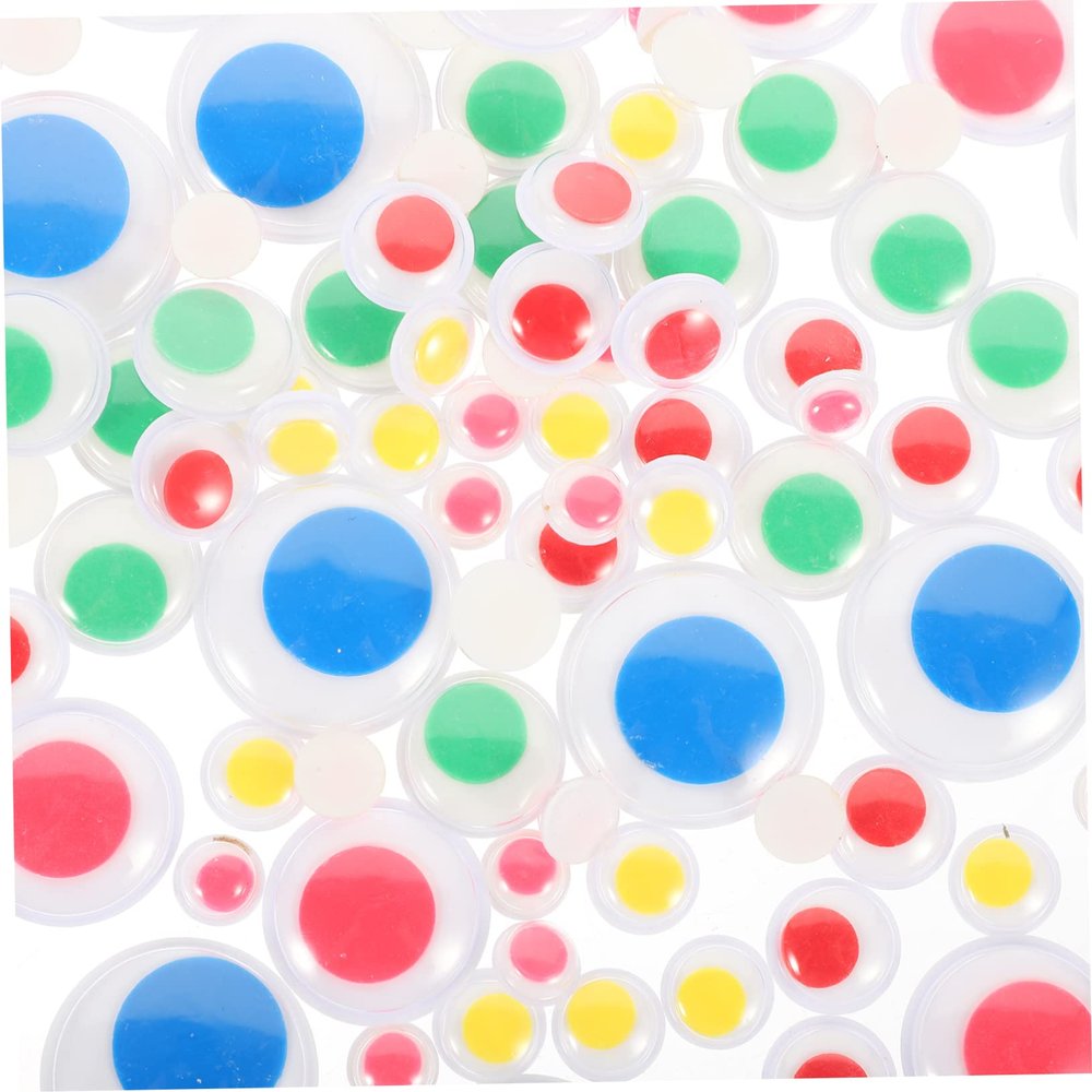 Hohopeti 200pcs Self-Adhesive Animal Eyeball Stickers Movable Craft Eyes for Projects for Holiday Decorations Boys and Girls Crafts and Activities