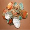 NineTribe Basics 12pc - Polished Korean Abalone Seashells, Shell Artistry Craft Supplies, Sailors Valentines, Beach Decor, Jewelry Supply, Mosaics Craft Supply SS-427, Green, Creme and Brown view 2