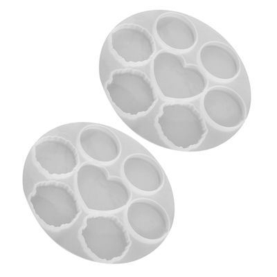 Hohopeti 2pcs Silicone Resin Phone Grip Molds for Crafting Irregular Epoxy Design Flexible and Reusable for Custom Phone Holders Home Decor Projects