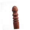 Anneome 2pcs Manual Leather Burnisher Polished Head DIY Craft Tool for Edge Polishing Red Sandalwood Black Handles for Leatherworking Projects view 2