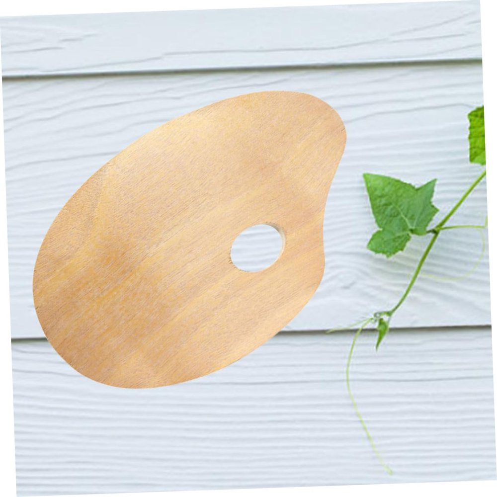 Anneome Professional Oil Acrylic Paint Drawing Wooden Palette Smooth Surface Lid
