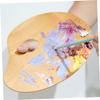 Anneome Professional Oil Acrylic Paint Drawing Wooden Palette Smooth Surface Lid view 2