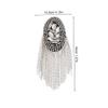 LIFKOME 1pair Silver Rhinestone Shoulder Epaulet Tassel Badge for Costume Suit Shoulder Boards Accessories for Men and Women Uniforms view 2
