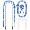 Canlierr 18 Pcs 2026 Graduation Leis and Stole and Honor Cords with Tassel Braided Necklace Adjustable for Student Graduation Gifts Party Supplies(Blue and White) view 1